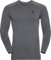 Odlo Herren Bl Top Crew Neck L/S Performance Warm Eco Sweatshirt, Grey Melange - Black, S EU
