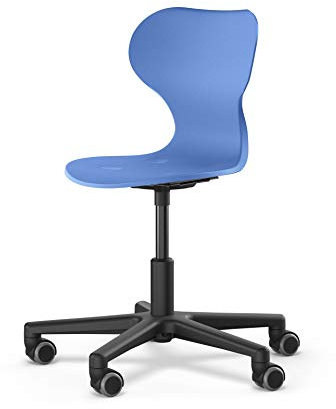 moll Lucky Kinderschreibtischstuhl | mitwachsend & ergonomisch | stufenlos höhenverstellbarer Drehstuhl ideal für Schulkinder | langlebig & hochwertig | Made in Germany