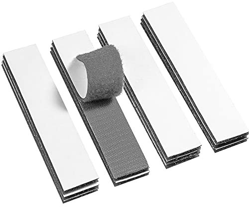 30x150mm Industrial Strength Sticky Pads Heavy Duty, Nails Free Picture Hanging Strips, Extra Strong Double Sided Sticky Pads for Walls and Floor, Door, Plastics, Glasses, Metals (Gray,12 Pack)