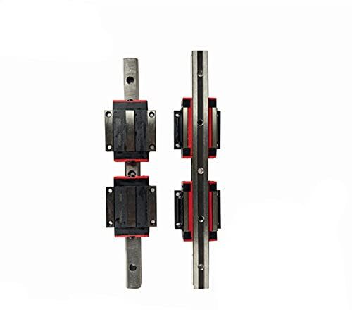 TANGJIANCHENG -B HGR15 HGH15 Vierkant-lineare Führungsschiene, Breite 15 mm Länge + 4 Gleitblockschlitten HGH15CA/Flansch HGW15CC (Farbe: HGW15CC, Führungslänge: 1000 mm)