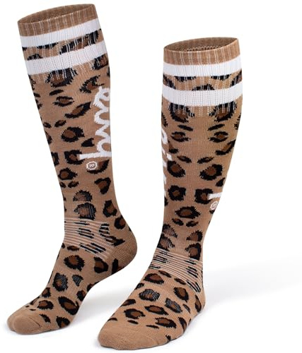 Eivy Damen Cheerleader Wool Socken, Leopard, 39-41