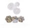 Xidmold 3 Pcs Pet Paw Resin Shaker Molds Silicone Moulds Quicksand Casting Molds, Keyring Tray Epoxy Resin Mould Jewelry Molds for Pendant Decoration Craft, DIY Jewellery Making Supplies