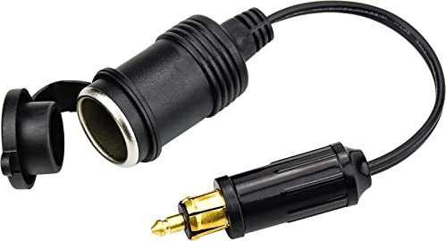 Zigarettenanzünder, 12V/24V Steckdosen Adapter, Wasserdicht Zigarettenanzünde mit 0,6m Anschlusskabel für Boot Motorrad Auto