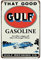 Krouterebs Blechschild mit Aufschrift That Good Gulf Gasoline Cafe, rustikale Wanddekoration, geeignet für Zuhause und Küche, Bar, Männerhöhle, Café, Garage, Wanddekoration, Retro, 30,5 x 20,3 cm