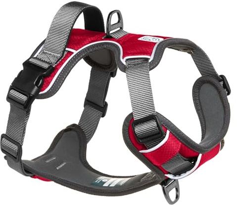 Embark Adventure No Pull Dog Harness, Heavy Duty Vest, Red Medium