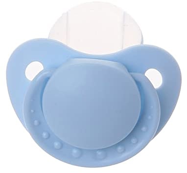 EHOTER Schnuller, groß, lebensmittelechtes Silikon, für Erwachsene, lustiges Eltern-Kind-Spielzeug, Baby-Schutzdesign, Blau