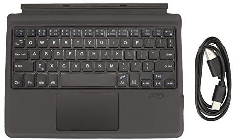 Asixxsix Teclado Bluetooth Inalámbrico Ultrafino, Teclado Delgado y Ligero Recargable para Computadora Portátil con Panel Táctil Teclado Portátil para Surface Go 3, Go2, Go Keyboard,Windows