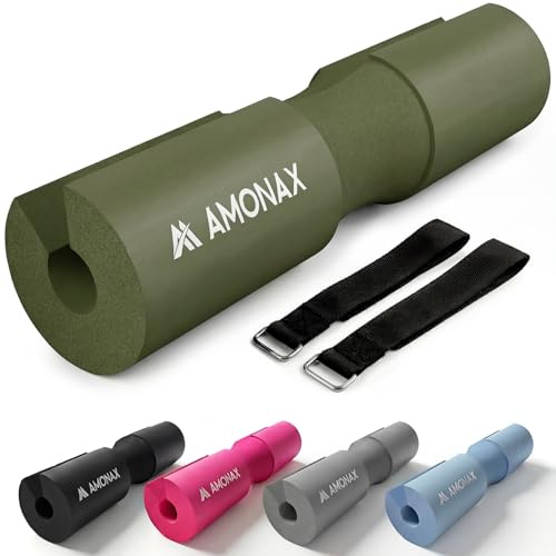 Amonax Langhantel Polster, Extra Dicke Nackenpolster Langhantel-Barbell Pad | Nackenschutz für Hip Thrust Und Squat, Und Andere Übungen, Fitness, Krafttraining für Männer Und Frauen, Home Gym Zubehör Pad