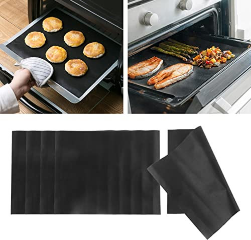 Nimomo 5PCS Alfombrilla Ignifuga para Barbacoa, Antiadherentes, para Barbacoa, Parrilla, Parrilla de Gas, Papel para Hornear, Reutilizable para Barbacoa de Carbón Vegetal, Parrilla Electrónica, Horno