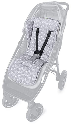 Liebes von priebes Sitzauflage Konrad für Kinderwagen und Buggy | Sitzeinlage beidseitig verwendbar & waschbar | Buggy Sitzauflage Schonbezug | Universal Wendeauflage 100% Baumwolle