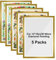 5 Pack Diamond Painting Frame, Magnetic Art Frames for 12x16in/30x40cm Diamond Painting Canvas, Self-Adhesive Picture Frame for Wall Window Door Home Decor (Gold)