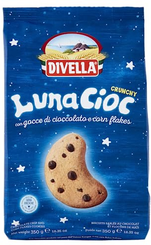 Divella Biscotti Lunacioc Crunchy Ciocc.Corn Flakes, 350g