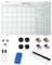 Kompass Monatsplaner | Vision Board | Magnettafel– Abwischbarer Wandplaner für Gewohnheiten, Ziele & Tägliche To Do Planung – Undatiert, Wiederverwendbar-Edles Acryl-Glas Whiteboard, 60 * 40 cm, weiß