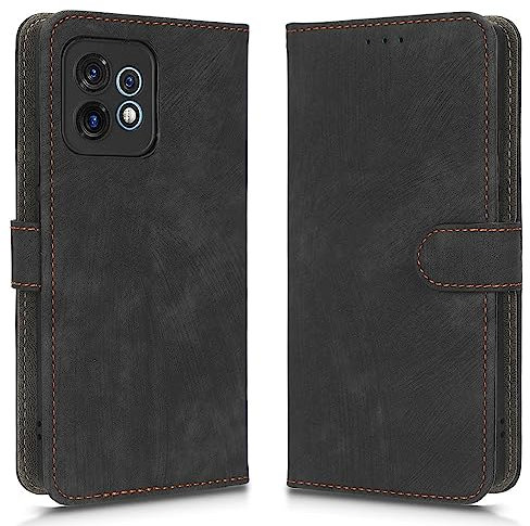 Custodia Compatibile con Motorola Edge 40 Pro 5G, Blocco RFID Copertura Protettiva Pelle Magnetica Flip Cover Antishock Slot Carte e Supporto