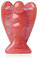 QINJIEJIE Wassermelonen Turmalin Engel Figur Kristalle Natürliche Edelsteine Wächter Kristalle Angel Schutzengel Statue Reiki Engel Handschmeichler Angel Deko Geschenke
