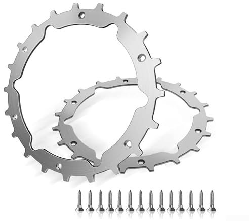 Lot de 2 pointes en acier inoxydable pour robot tondeuse à gazon 250/500 avec 12 vis