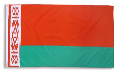 Sonia Originelli Belarus Länderflagge 90 x 150 cm - Fanartikel in der belarus Nationalflagge für WM, EM und Public Viewing
