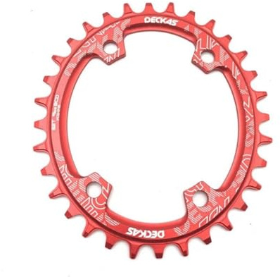 Platos para Bicicletas Plato de Bicicleta de montaña 96bcd BCD 96 Redondo Ovalado 32/34/36/38T Piezas de Placa de Corona Plato Ovalado 32 MTB (Tamaño : 34T, Color : 96BCD Oval Red)