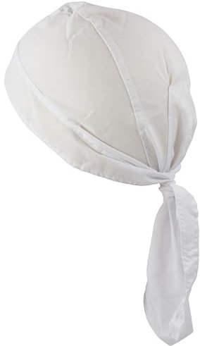 fashionchimp Zandana aus 100% Baumwolle, Bandana-Kopftuch, Bikertuch für Damen und Herren, Muster-Print (Weiß-Uni) BAC091