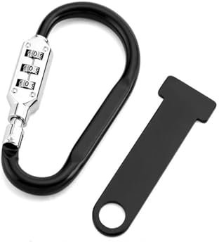 MedgAs Motorcycle Helmet Lock Buckle Scooter Anti-theft Open Face Helmet Lock Fastener + T-Bar For Racing Motorbike Bike Helmet Lock