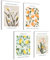 mojoliving Moderno juego de cuadros de flores de cocina cuadros cuadros flor mercado decoración murales cocina asthetic póster sala de estar juego de cuadros decoración de pared