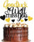 Elicola We Will Miss You Good Luck Cake Toppers Glitter We Will Miss You Cake Topper for Job Change Retirement Graduation Party Cake Decorations, Black Gold