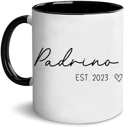 Tasses À Café Est Godfather Spanish Regalos Para Padrinos Padrinos De Bautizo Padrinos Godparents Spanish Father's Day Christmas Birthday Mug Ceramique Rétro Idéal Tasse À Thé pour 330Ml