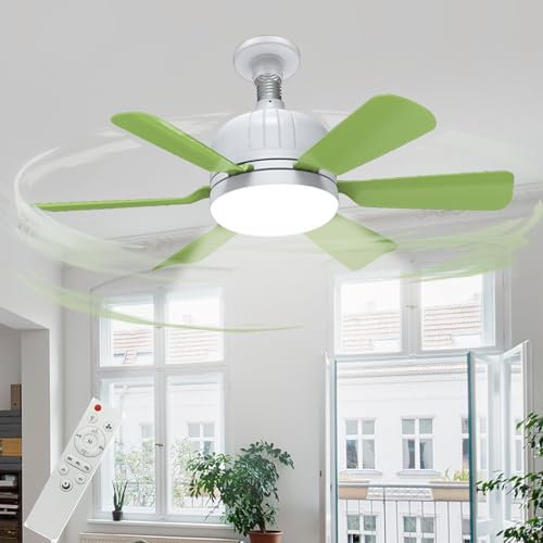Bambini Lampadario Con Ventilatore Da Soffitto 50W Dimmerabile Acrilico Ventola Soffitto Con Luce Per Camera Da Letto Lame Colorate 3 Velocità Tri-Colour 46/52cm Ventilatori Con Plafoniere Timer-C|