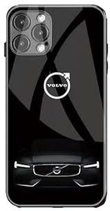 HAAXSHOB Handyhülle mit Autoemblem, für Volvo verdickte Kratzfeste vergilbungsfreie stoßfeste Schutzhülle,A-iPhone 15 Pro Max