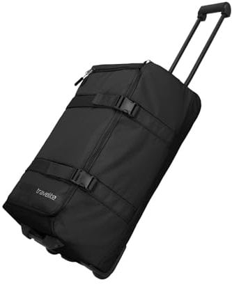 Travelite Trolley Reisetasche mit Rollen mittelgroß, Kick Off, praktische Rollenreisetasche für Urlaub und Sport, 68 cm, 65 Liter