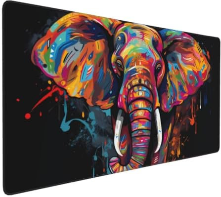 Elephant Color Mouse Pad Large XXL 1200x600x3 mm Thick Extended Mouse Pad Desk Pad Soft Computer Keyboard Mice Mat, Mouse Mat/Desk Mat/Gaming Mouse Pad with Anti-Slip Base for Office & Home Y-7677