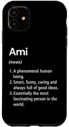 Ami Definition des Namens Lustiges Wörterbuch Hülle für iPhone 11