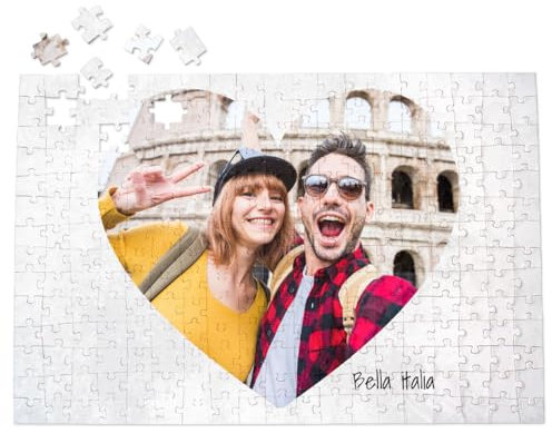 ORWO – Fotopuzzle | Puzzle mit eigenem Bild | Puzzle-Foto mit hochglänzender Oberfläche | ausbelichtet auf Echtfotopapier Made in Germany | Foto als Vorlage enthalten (Herz, A3 quer)