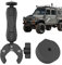 Kleines Montageset,Dachträgermontage klein | RV-Rohrhalterung für Mast,Tragbare Masthalterung für Auto-Schiebedach, Wohnmobil, Verstellbarer Dachmontage-Adapter für besseres Signal