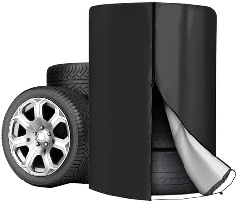 Reifenabdeckung, 85 x 120cm Auto Reifentasche, Autoreifen Aufbewahrung Für 4 Reifen, Reifentüten mit Reißverschluss, Oxford Reifensäcke, Reifentaschen, Reisewagen-Reifenabdeckung, für Reifen Lagerung