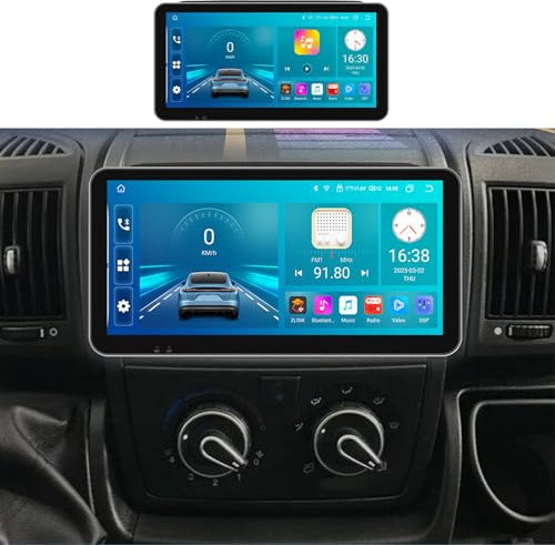 5G WIFI Android 15 Car Radio Stereo for Fi-at Ducato 2006-2022, 10.33'' HD Touch Screen with Wireless Carplay Android Auto Mirror Link GPS Navigation DSP SWC FM RDS USB AHD Backup Camera(Color:S2)