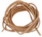 yumcute Lederband Kette, 3mm×3m Lederriemen Meterware Echtes Leder, Hellbraun Lederbänder Flach Band Armband Basteln, Lederschnüre für Leder Schuhspitzen, Halskette und Schmuck Herstellung