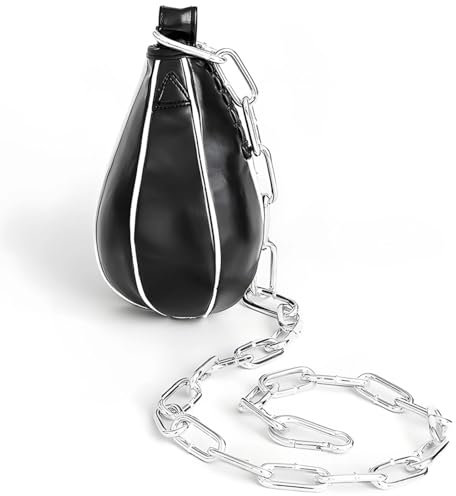 Funabridge Verstellbarer Boxball mit PU-Leder, doppelseitiger Schlagball für MMA-Reflex- und Geschwindigkeitsübungen