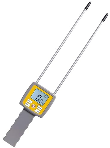 Misuratore di umidità, Misuratore Professionale Di Umidità Per Fieno 0-80%, Igrometro Per Balle, Leymus Chinensis Alfalfa, Rilevatore Pascolo, Lettura Pratica,per carta da legna