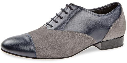 Diamant 077-025-455, Zapatos de Baile Latino y estándar Hombre, Multicolor Azul Gris 455, 41 1/3 EU