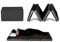 EVERGREENWEB – Futonbett, Platzsparende Einzelmatratze 80x190-10 cm hoch, Klappbar in 4 Teile faltbar und in einen Pouf umwandelbar, Schwarz Abnehmbarer Bezug, passend für alle Bettgestelle, Galaxy