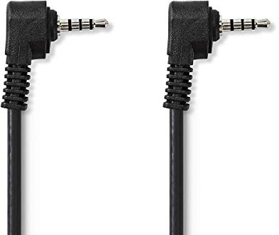 Audio Video Cable | 3.5 mm Male | 3.5 mm Male | Nickel Plated | 2.00 m | Round | PVC | Black