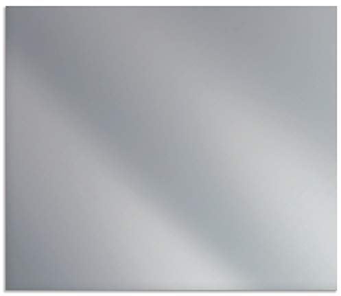 ARTLAND Spritzschutz Küchenrückwand aus Alu für Küche Herd Spüle 70x60 cm (BxH) Uni Farbe Silber Alu gebürstet H7BO