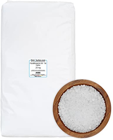 generisch Paraffinwachs für Kerzen 25kg Kerzenwachs in Pastillen Made in Germany 56-58°C