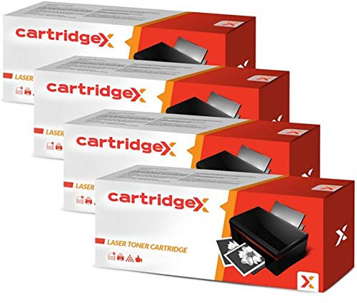 Cartridgex 4 x Black High Capacity Compatible Toner Cartridges Replacement for Dell C1760NW C1765NFW C1765NFW