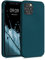 kwmobile Case Compatible with Apple iPhone 12 / iPhone 12 Pro Case - Slim Protective TPU Silicone Phone Cover - Teal Matte