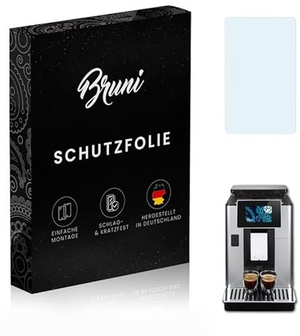 Bruni Schutzfolie kompatibel mit DeLonghi PrimaDonna Soul ECAM612.55.SB Folie, glasklare Displayschutzfolie (2X)