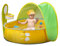 KKPLZZ Up Baby Strandzelt, Tragbares Schattenzelt Baby Poolzelt Leichtes Kinder Bällebad Zelt Planschbecken mit Basketballkorb, UV-Schutz Schattenzelt für Baby