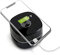 SIC Mini aspirapolvere da tavolo, caricabatterie wireless integrato, aspirapolvere ricaricabile senza fili, spazzatrice a matita, coriandoli, ufficio (Nero a)