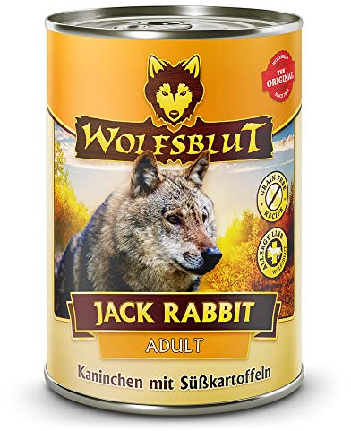 Wolfsblut - Jack Rabbit - 6 x 395 g - Kaninchen - Nassfutter - Hundefutter - Getreidefrei